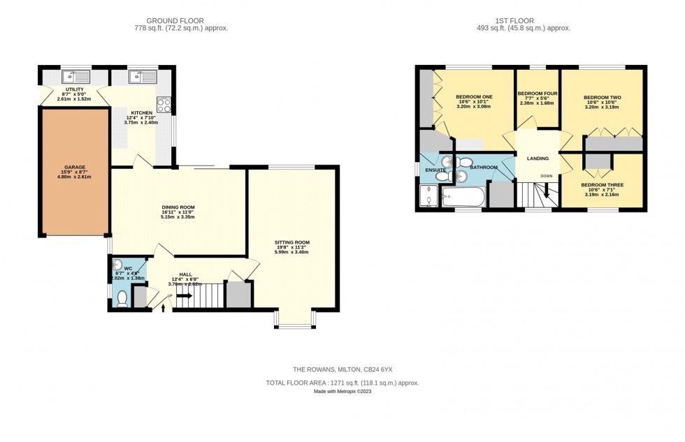 Floorplan for Milton, Cambridge