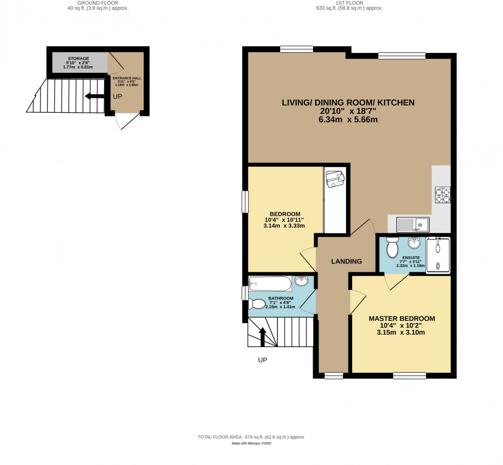 Floorplan for Garlic Row, Cambridge