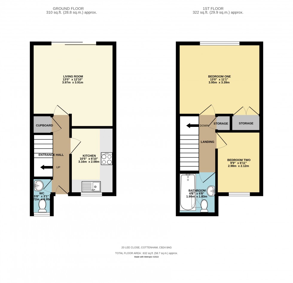 Floorplan for Cottenham, Cambridge