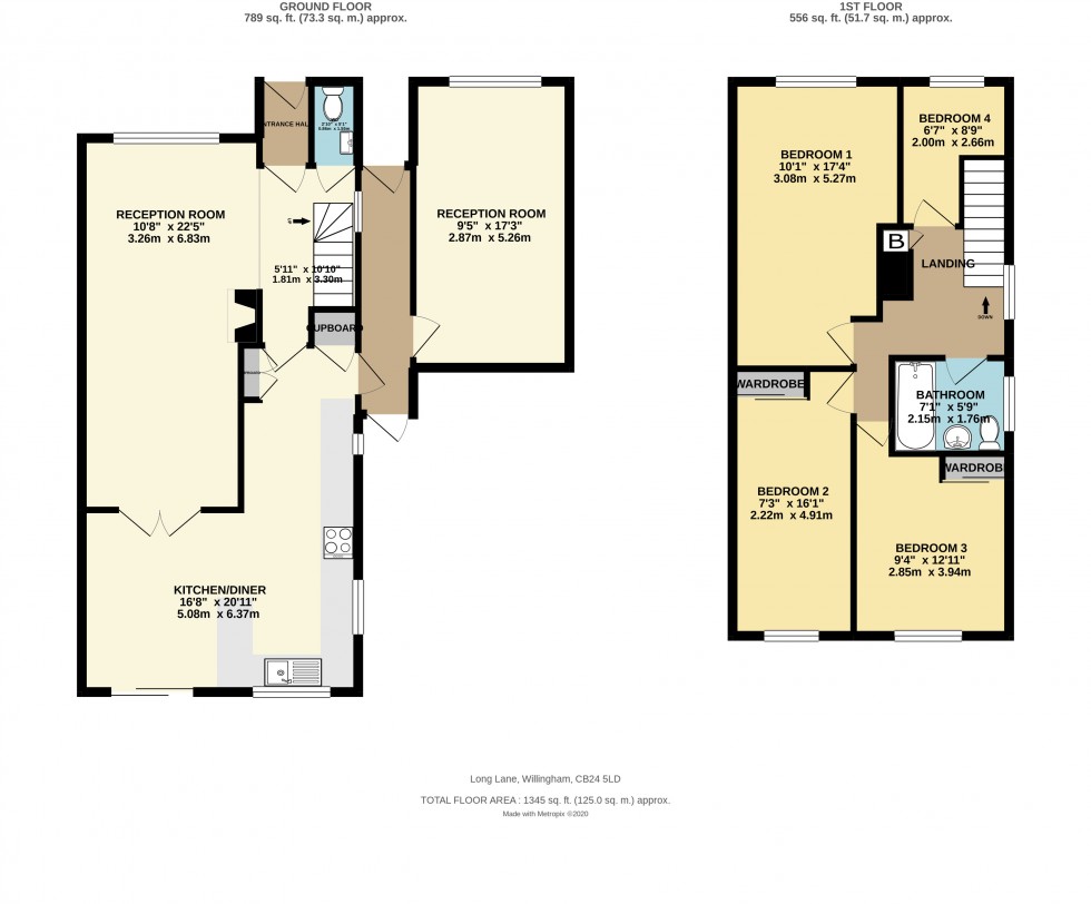 Floorplan for Long Lane, Willingham