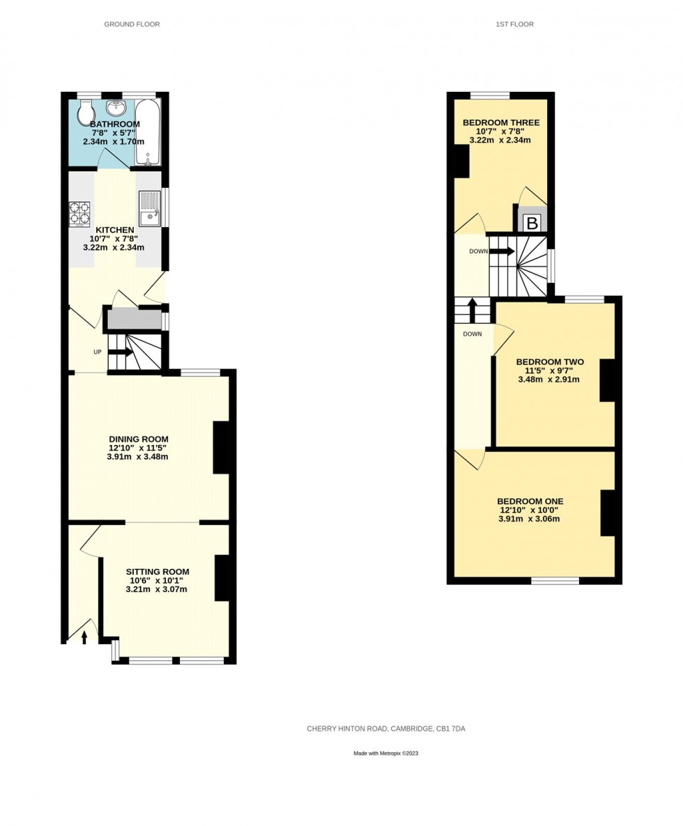 Floorplan for Cherry Hinton Road, Cambridge