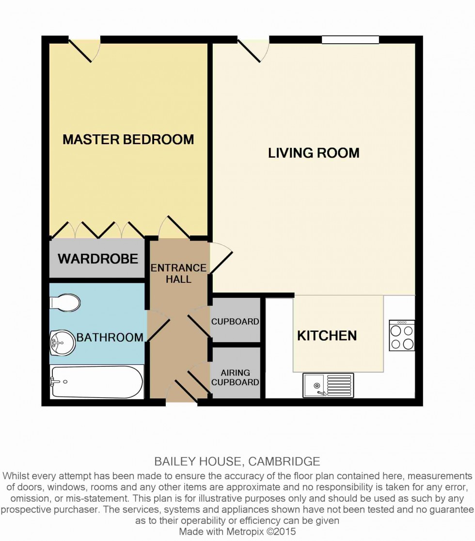 Floorplan for Rustat Avenue, Cambridge