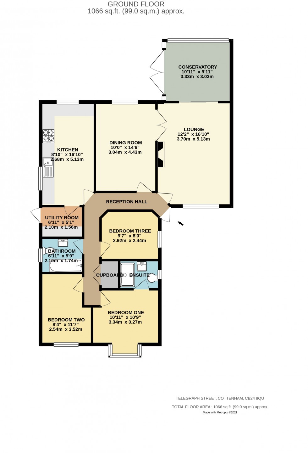 Floorplan for Cottenham, Cambridge