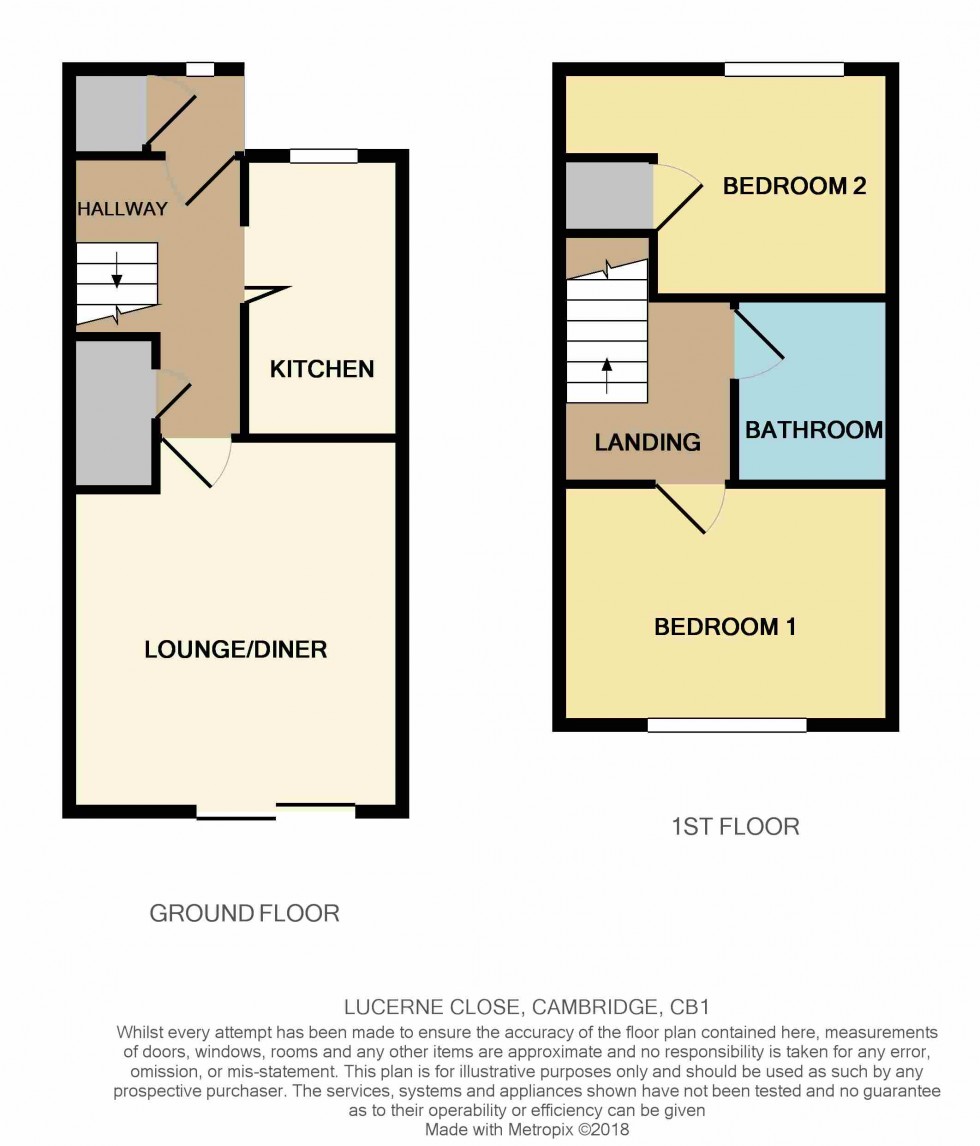 Floorplan for Lucerne Close, Cambridge