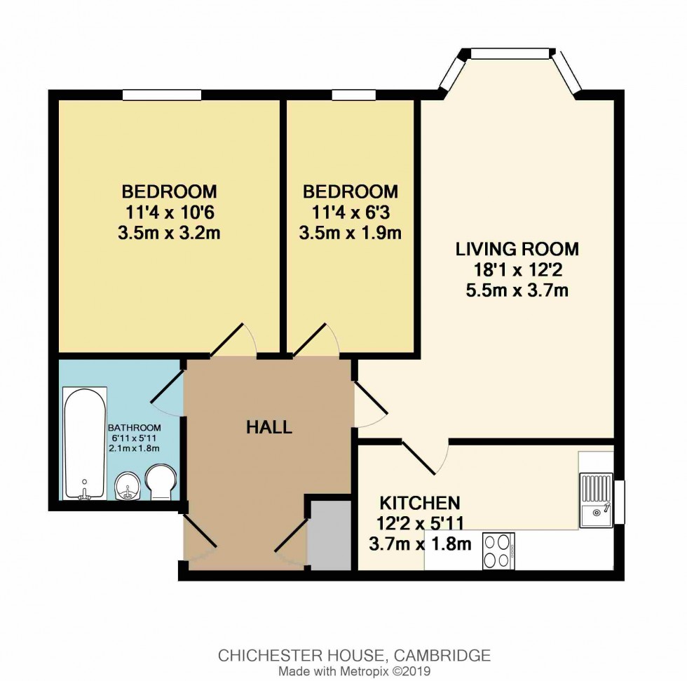 Floorplan for St. Andrews Road, 12 St. Andrews Road, Cambridge