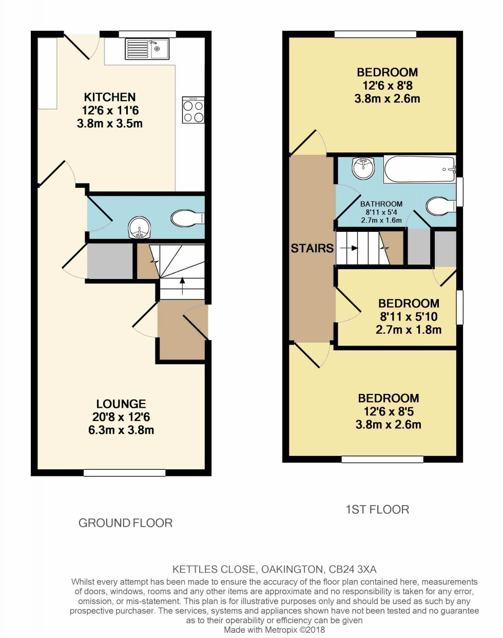 Floorplan for Oakington, Cambridge