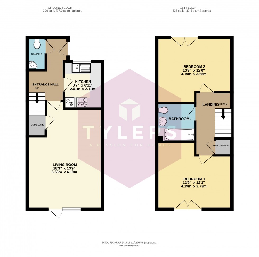 Floorplan for Aberdeen Avenue, Cambridge