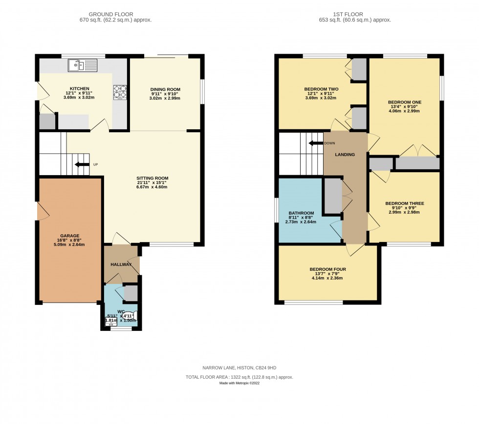 Floorplan for Histon, Cambridge