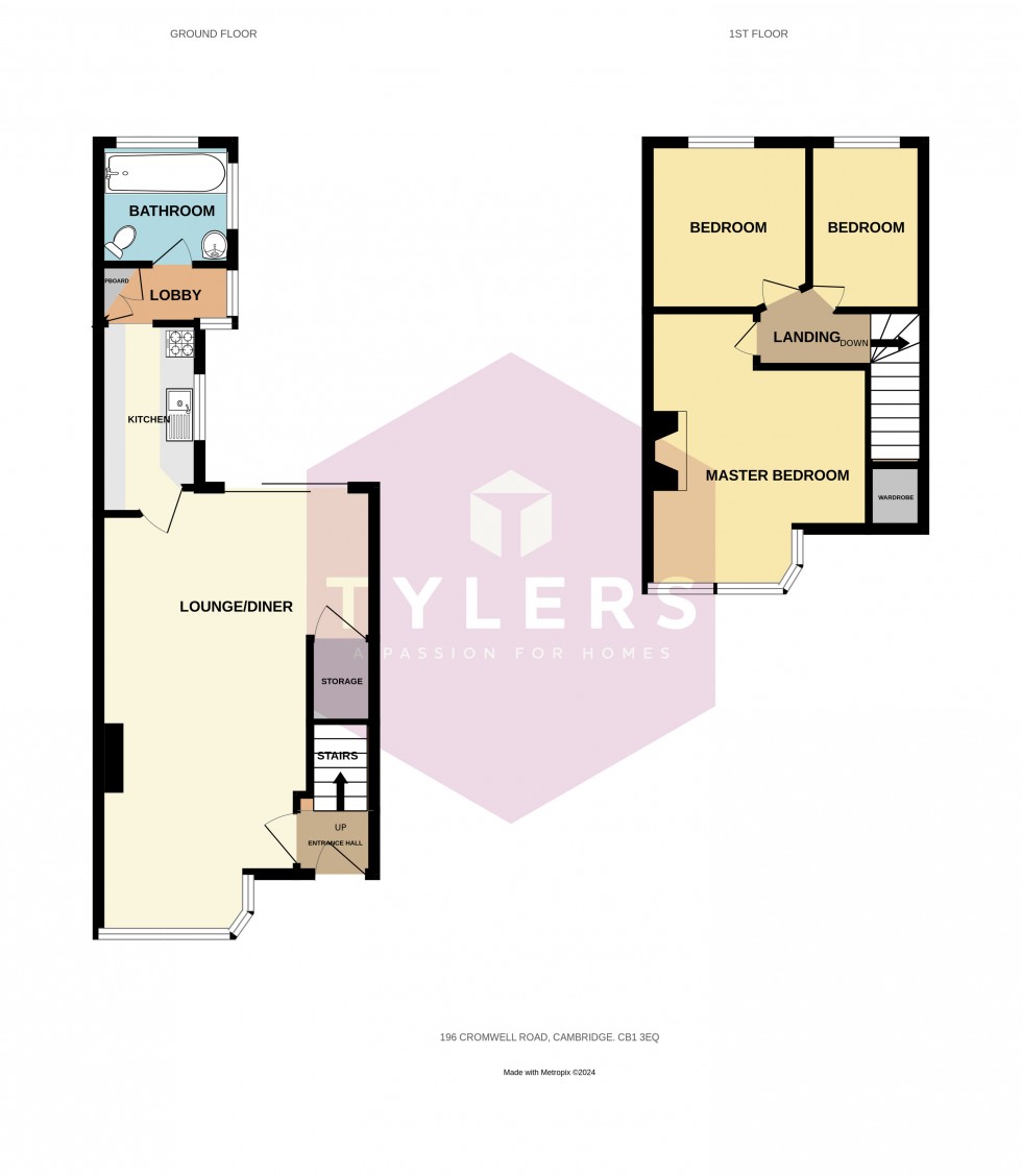 Floorplan for Cambridge, Cambridgeshire