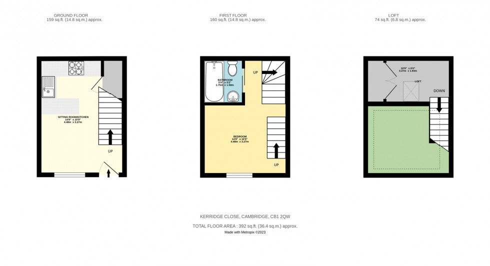 Floorplan for Cambridge, Cambridgeshire