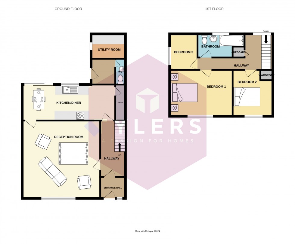 Floorplan for Newton, Cambridge, Cambridgeshire