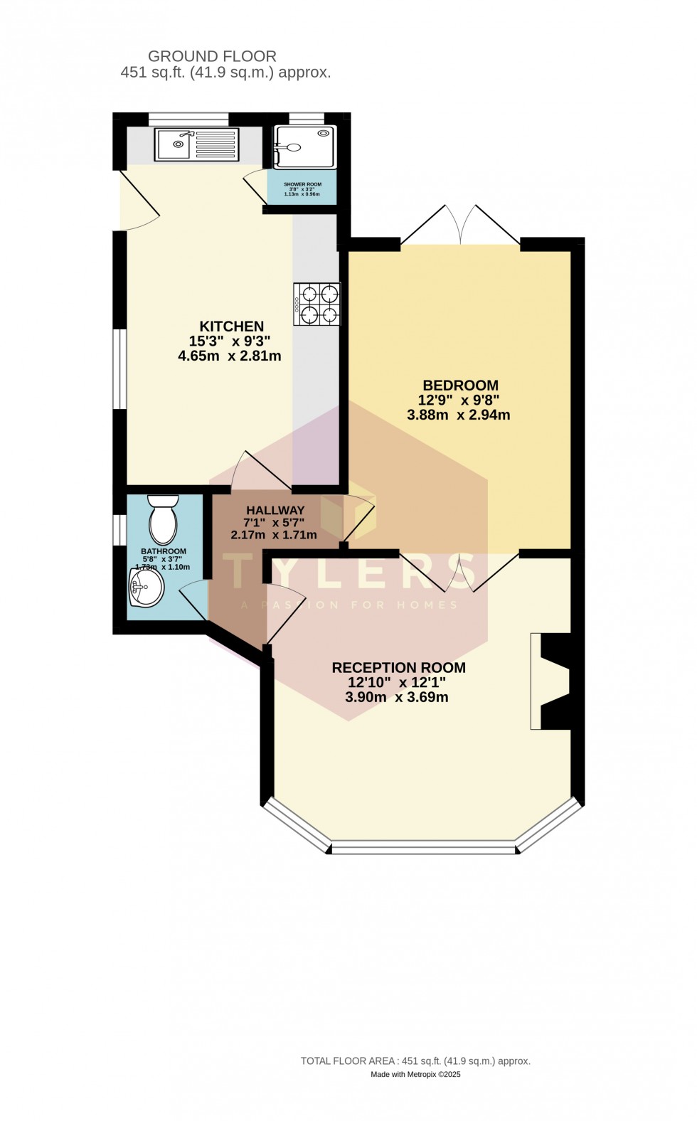 Floorplan for Cambridge, Cambridgeshire