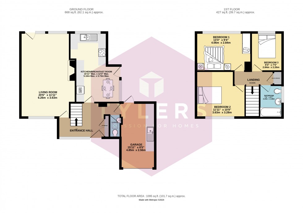 Floorplan for Cottenham, Cambridge, Cambridgeshire