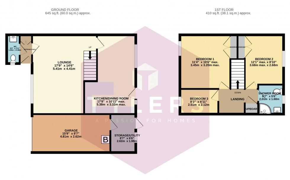 Floorplan for Bar Hill, Cambridge