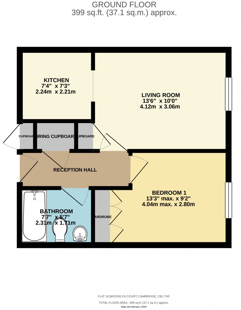 Floorplan for Cherry Hinton Road, Cambridge