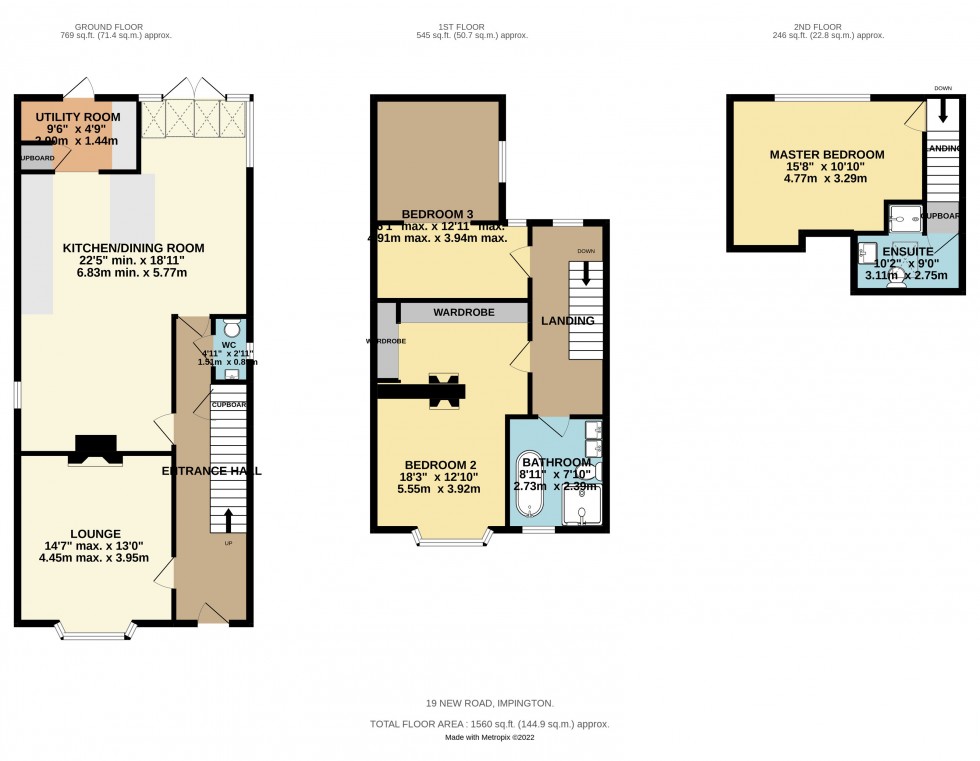 Floorplan for Impington, Cambridge