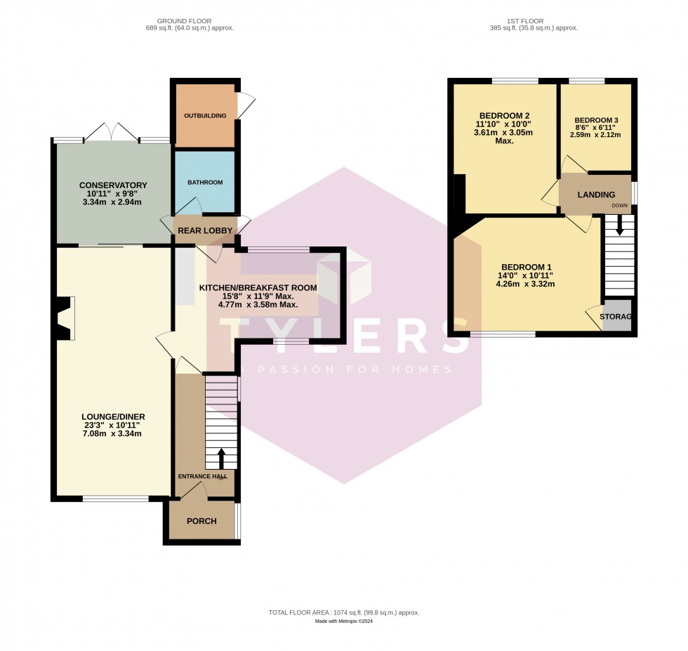 Floorplan for Impington, Cambridge