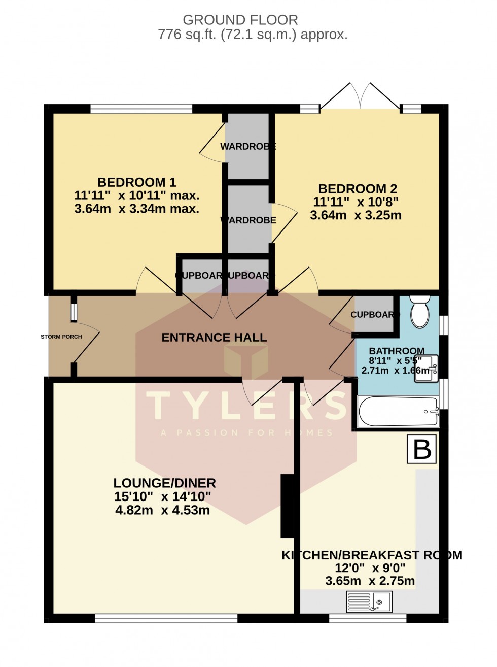 Floorplan for Cottenham, Cambridge, Cambridgeshire