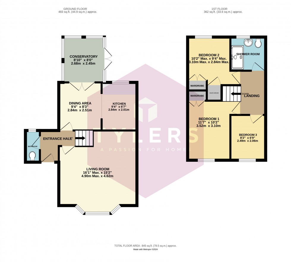 Floorplan for Highfields Caldecote, Cambridge, Cambridgeshire