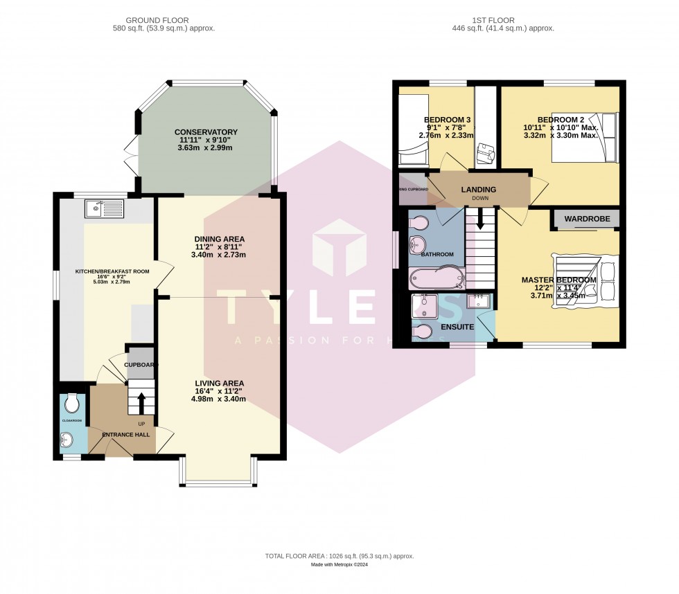 Floorplan for Bar Hill, Cambridge, Cambridgeshire