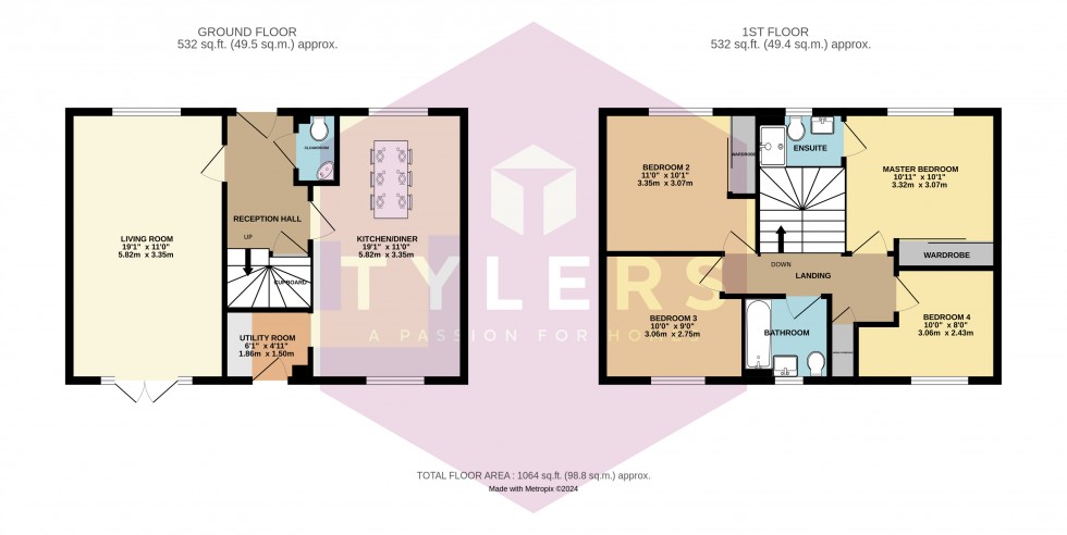 Floorplan for Northstowe, Cambridge, Cambridgeshire