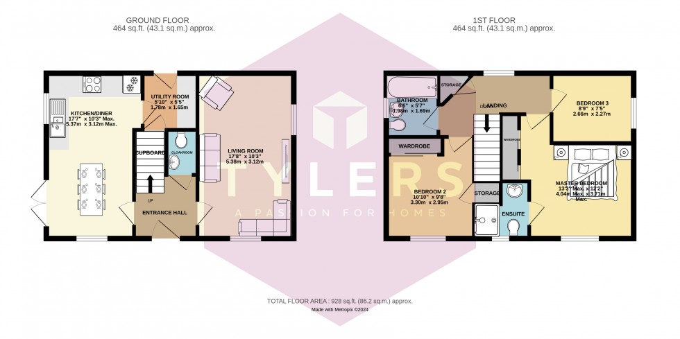 Floorplan for Needingworth, St. Ives, Cambridgeshire