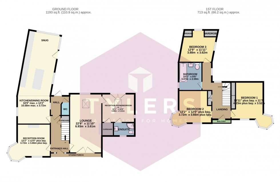 Floorplan for Cottenham, Cambridge, Cambridgeshire