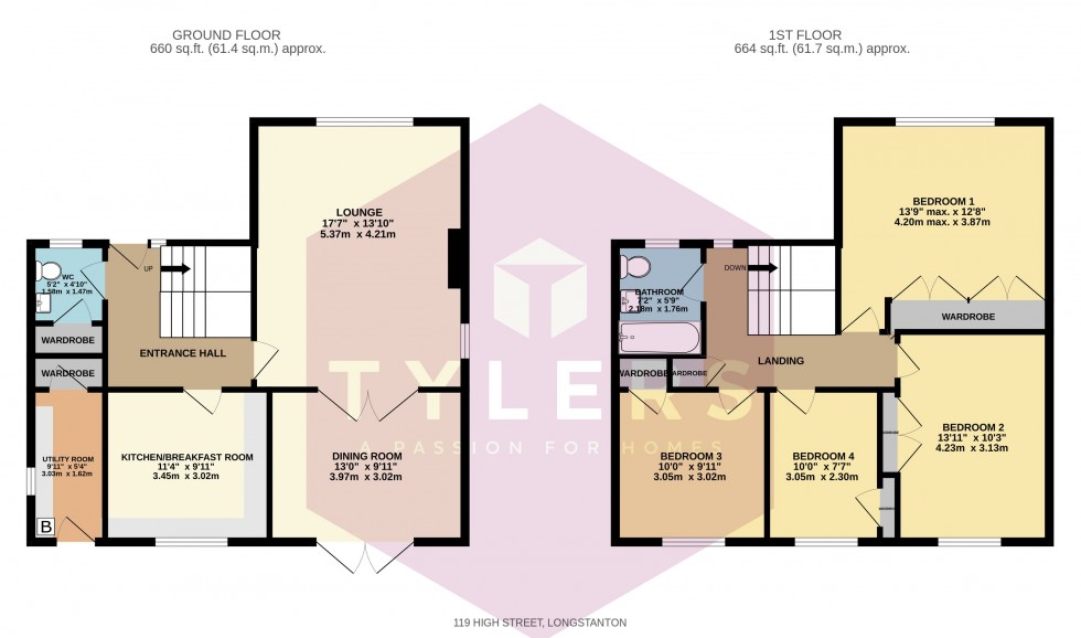 Floorplan for Longstanton, Cambridge, Cambridgeshire