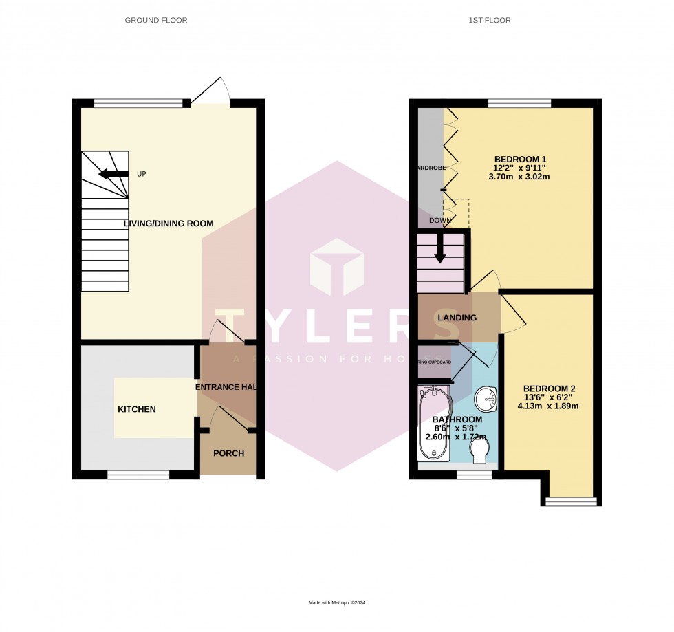 Floorplan for Bar Hill, Cambridge, Cambridgeshire