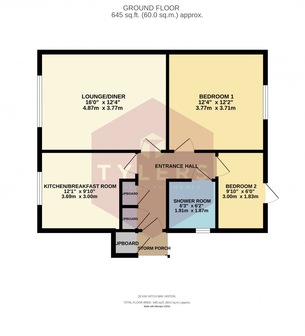 Floorplan for Histon, Cambridge, Cambridgeshire