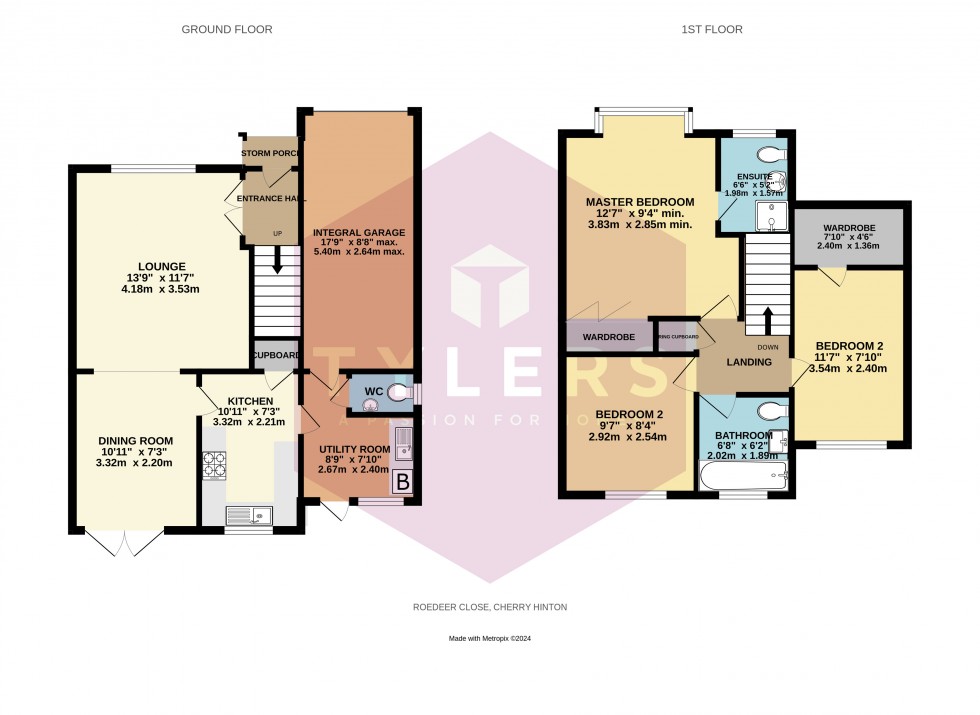 Floorplan for Cambridge, Cambridgeshire