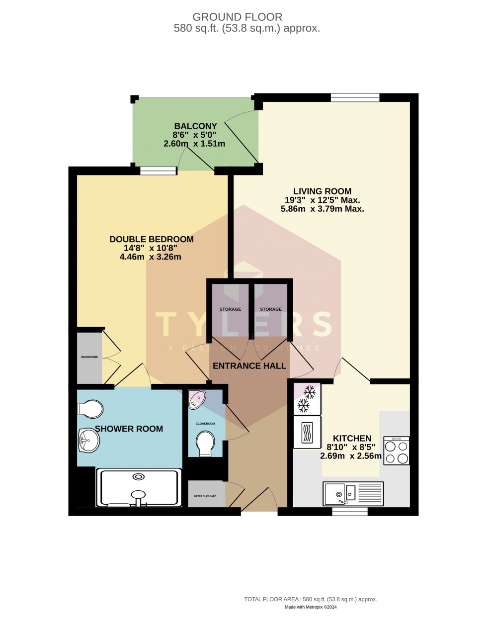 Floorplan for Girton, Cambridge, Cambridgeshire