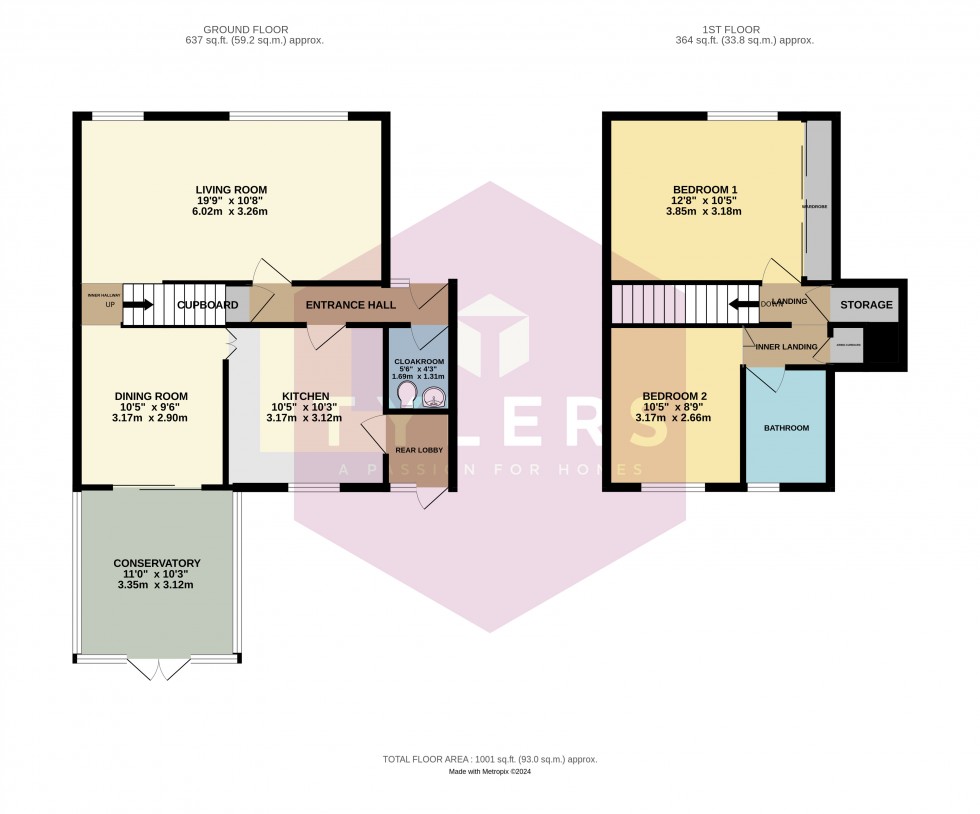 Floorplan for Bar Hill, Cambridge, Cambridgeshire