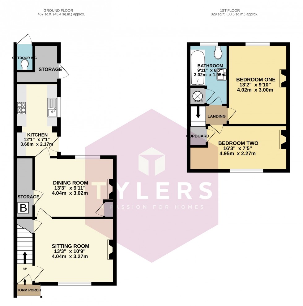 Floorplan for Cottenham, Cambridge, Cambridgeshire