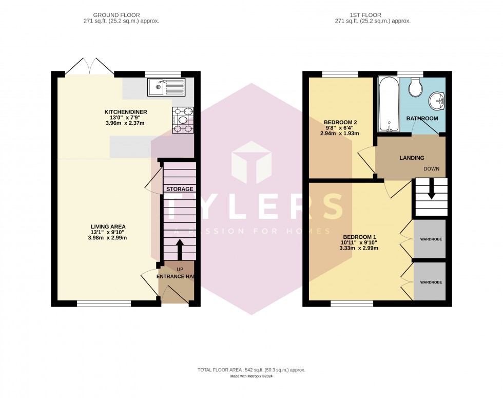 Floorplan for Cambridge, Cambridgeshire