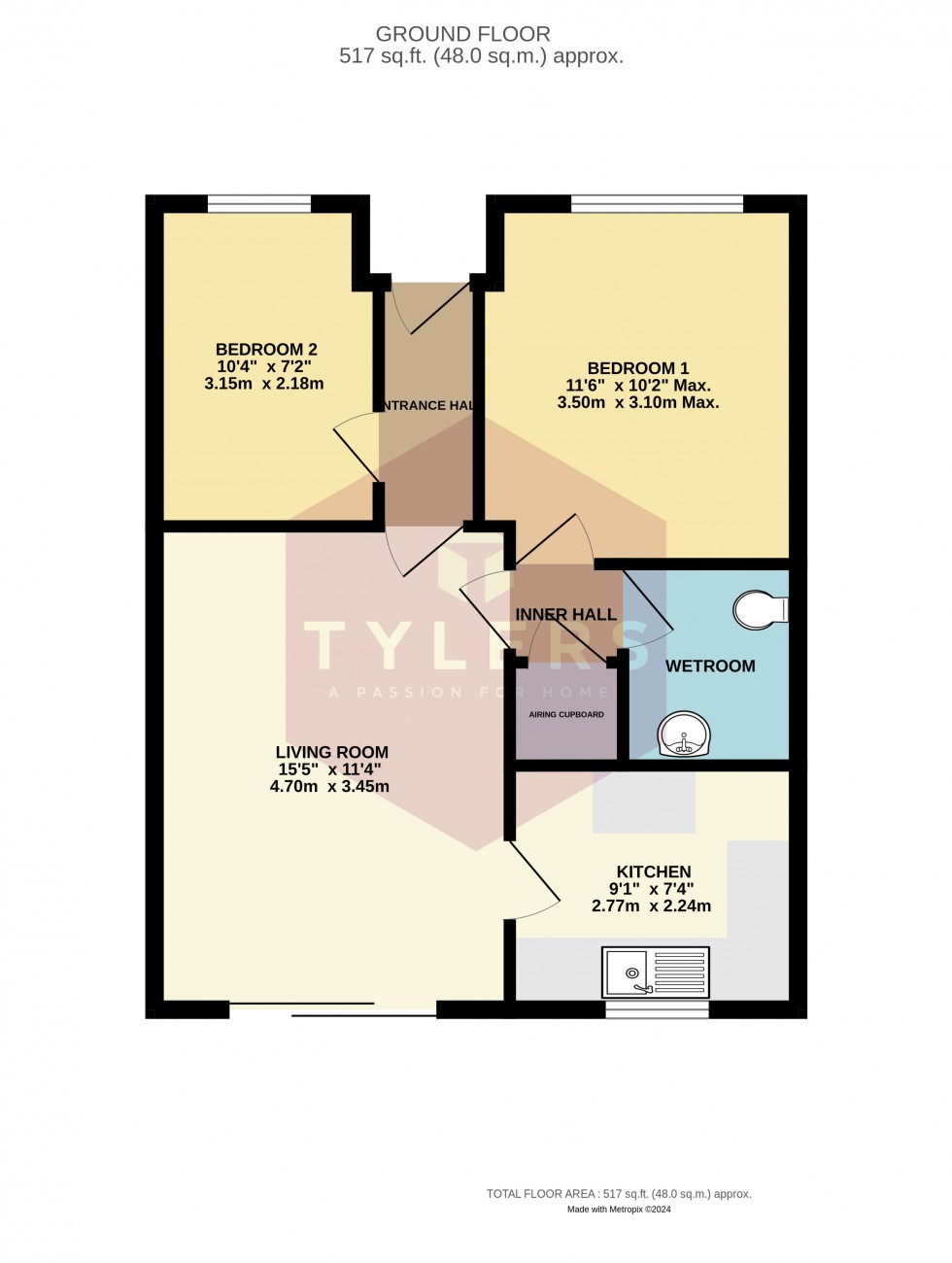 Floorplan for Cottenham, Cambridge, Cambridgeshire