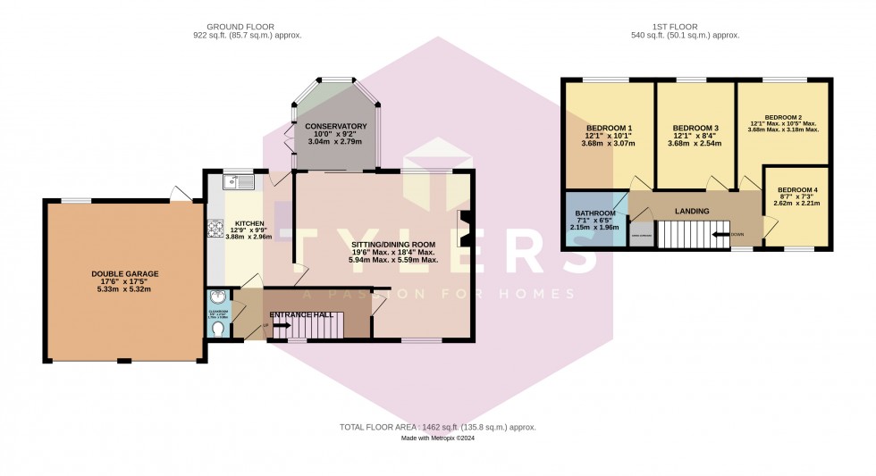 Floorplan for Impington, Cambridge, Cambridgeshire