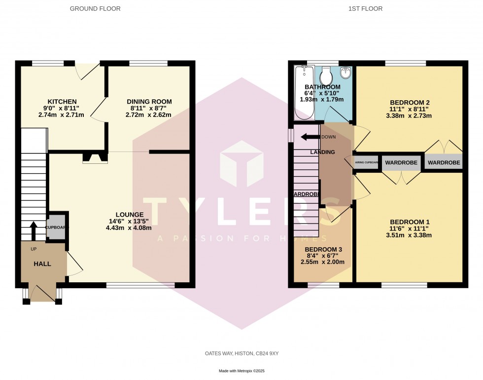 Floorplan for Histon, Cambridge, Cambridgeshire