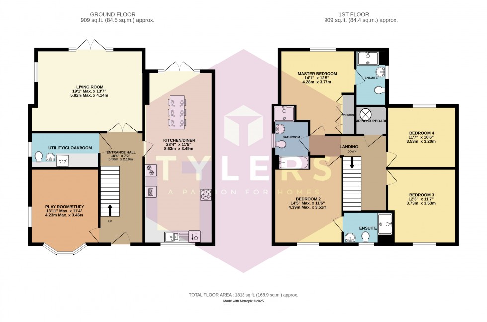 Floorplan for Cottenham, Cambridge, Cambridgeshire