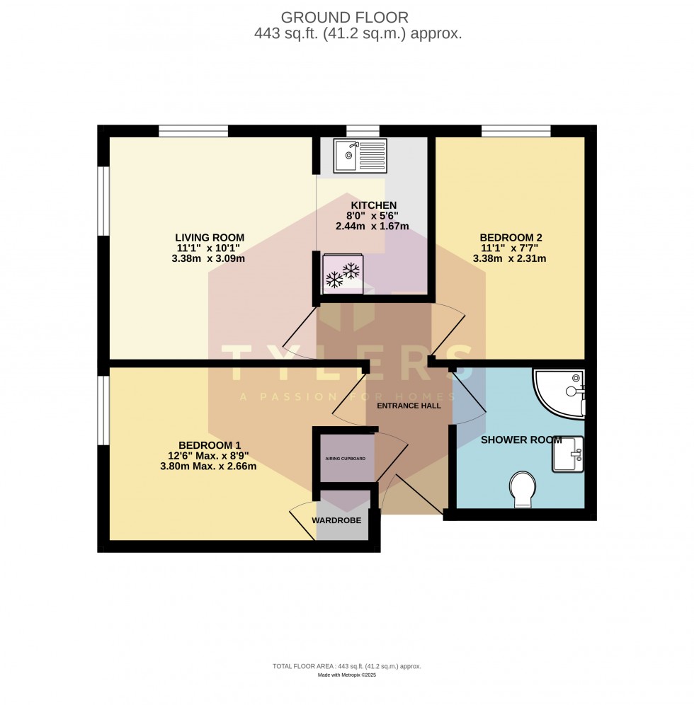 Floorplan for Cambridge, Cambridgeshire