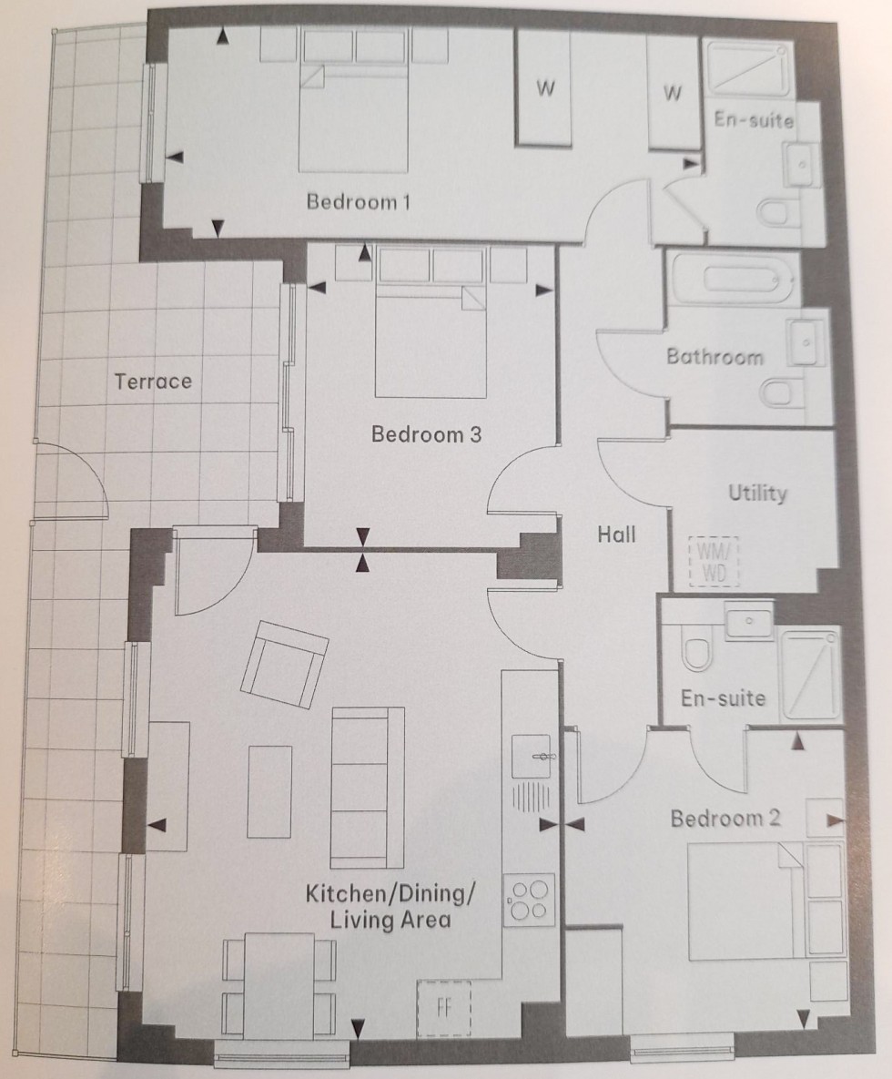 Floorplan for Waterbeach, Cambridge, Cambridgeshire