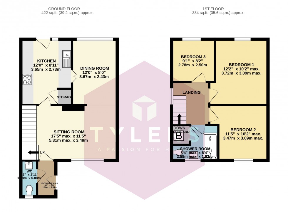 Floorplan for Cottenham, Cambridge, Cambridgeshire