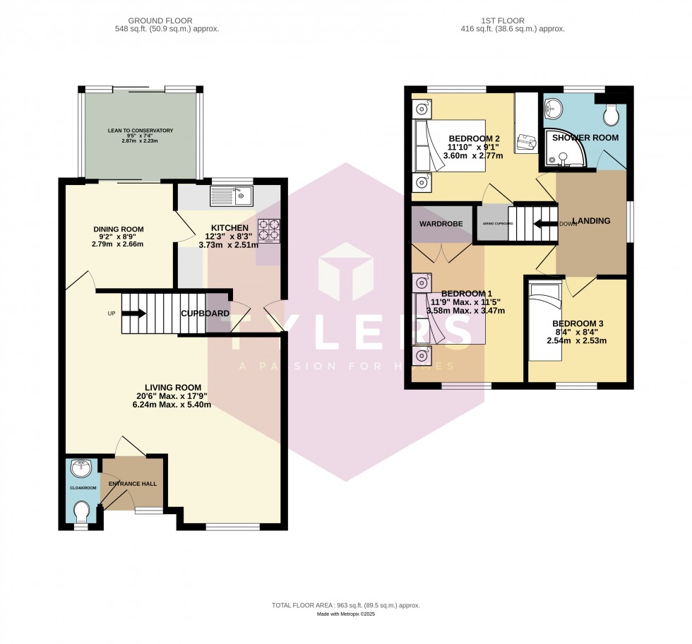 Floorplan for Cambridge, Cambridgeshire