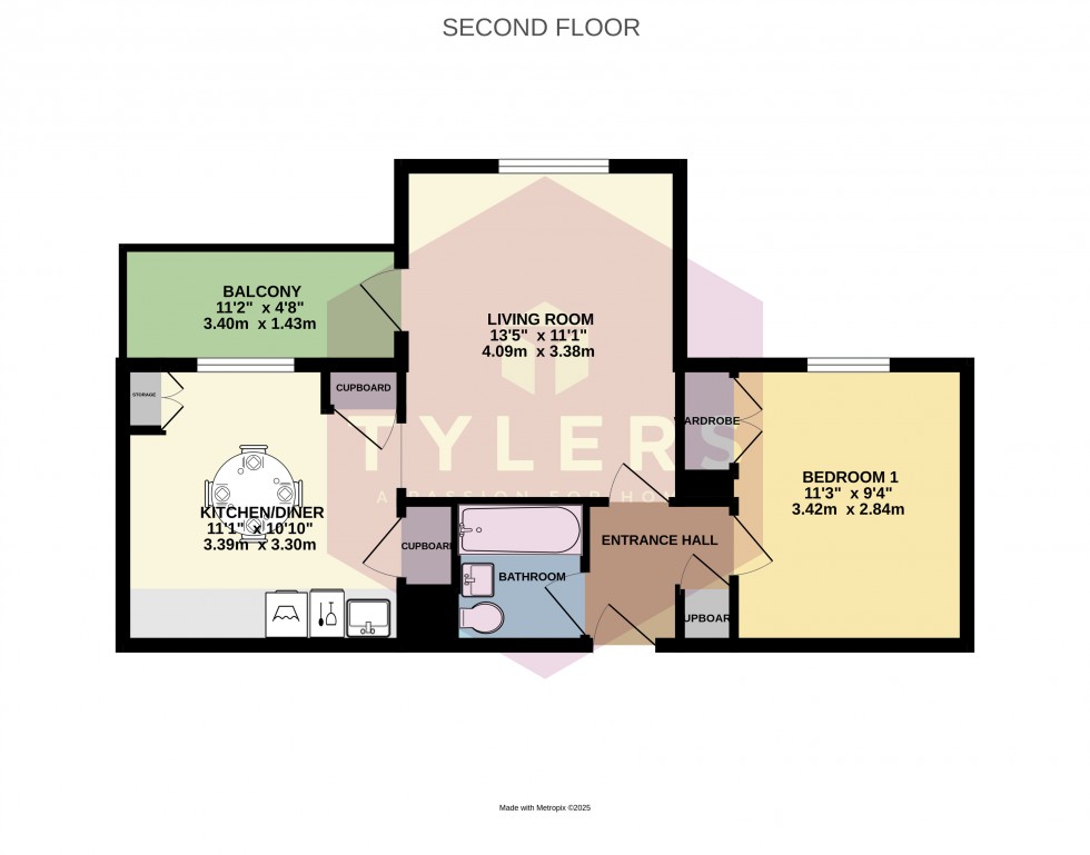 Floorplan for Cambridge, Cambridgeshire