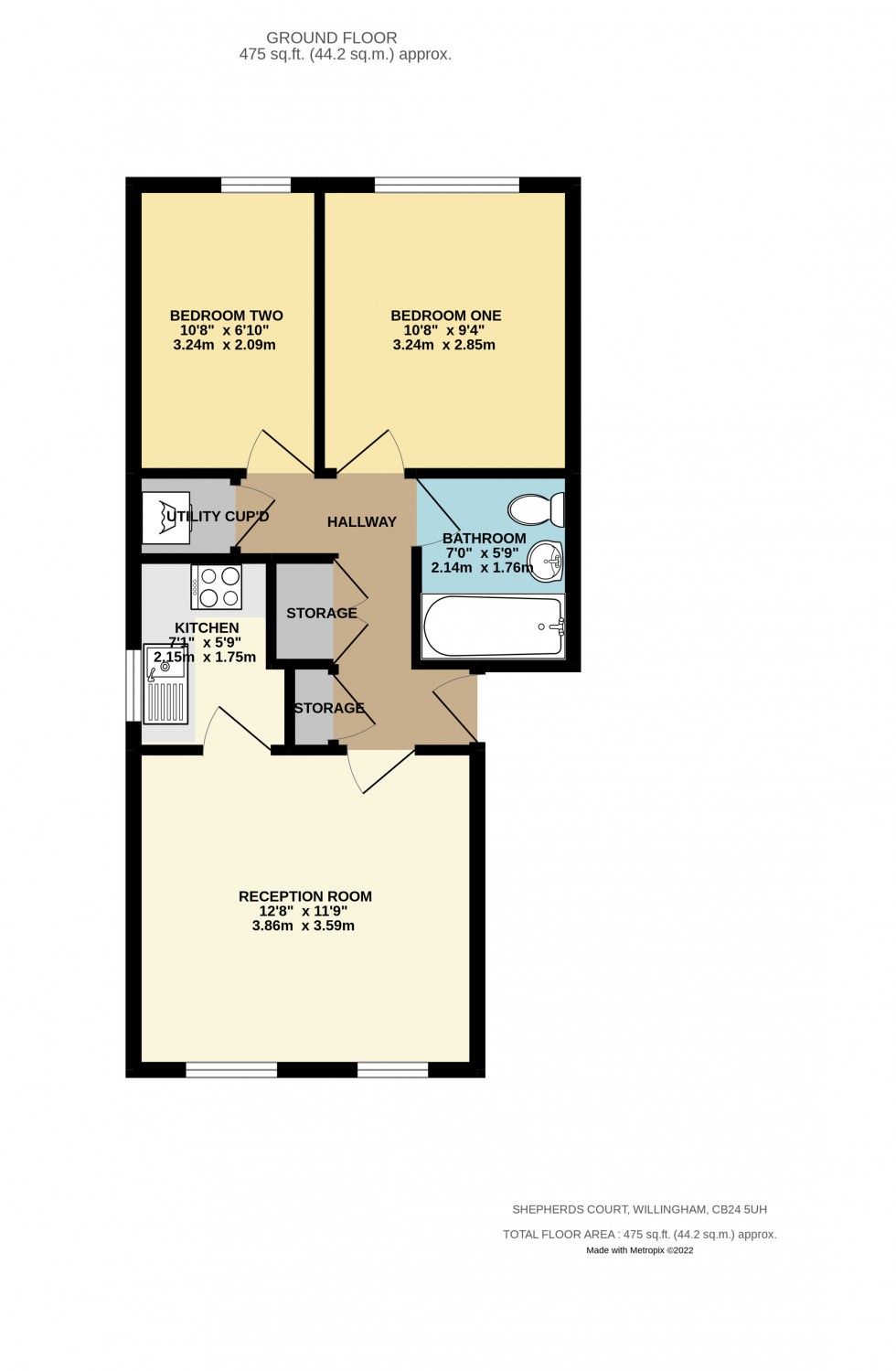 Floorplan for Willingham, Cambridge