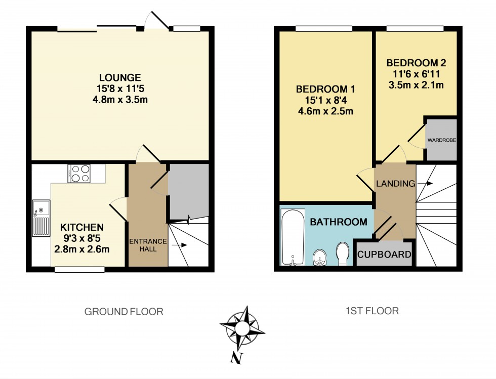 Floorplan for Vincent Close, Newmarket