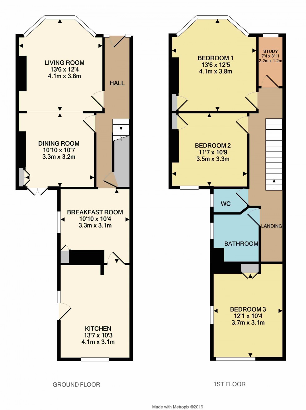 Floorplan for Rous Road, Newmarket