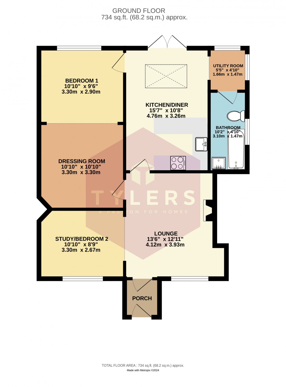 Floorplan for Stetchworth, Newmarket, Cambridgeshire