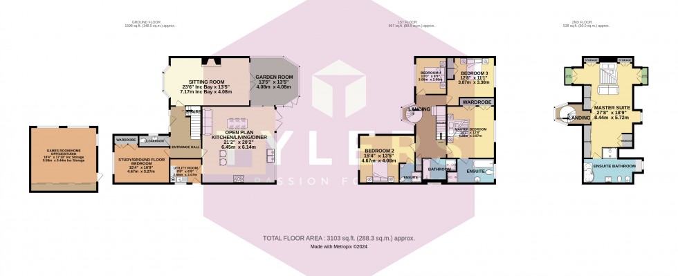 Floorplan for Newmarket, Cambridgeshire