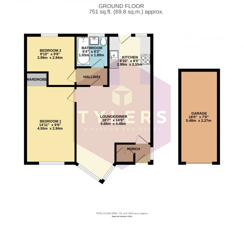 Floorplan for Cheveley, Newmarket, Cambridgeshire